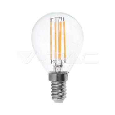 LED Крушка 6W Filament E14 P45 6000К - rZ commerce LED Крушка 6W Filament E14 P45 6000К