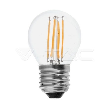 LED Крушка 6W Filament E27 G45 6500К - rZ commerce LED Крушка 6W Filament E27 G45 6500К