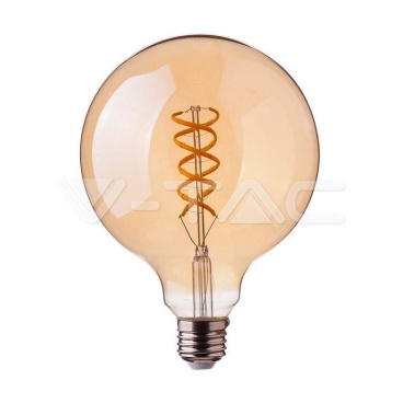 LED Крушка - 4.8W Filament E27 G95 Амбър 1800K - rZ commerce LED Крушка - 4.8W Filament E27 G95 Амбър 1800K