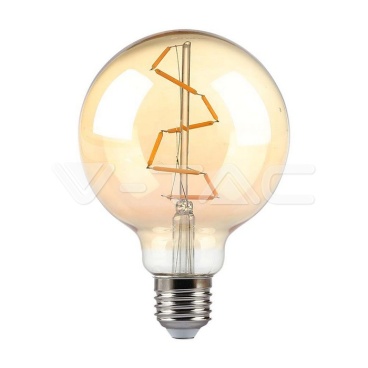 LED Крушка - 4W Filament E27 G95 AMBER 2200K - rZ commerce LED Крушка - 4W Filament E27 G95 AMBER 2200K