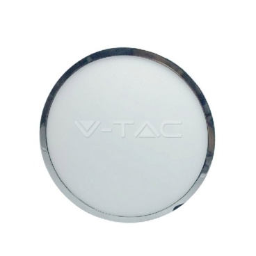 12W LED Панел Външен монтаж Хром - Кръгъл Модул 3000К