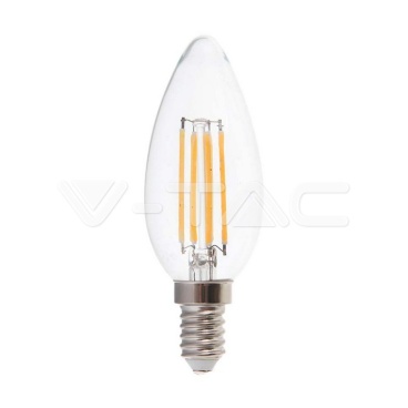 LED Крушка 5.5W Filament E14 Димиращ Кендъл 4000К - rZ commerce LED Крушка 5.5W Filament E14 Димиращ Кендъл 4000К