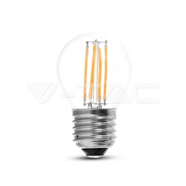LED Крушка - 4W Filament E27 G45 4500К