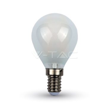 LED Крушка - 4W Filament Кръст E14 P45 Матирано Покритие 6400K