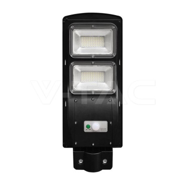 8W LED Соларна Улична Лампа Пластик 6000K Черно Тяло