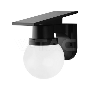 0.9W LED Соларна Стенна 3в1 Черно Тяло IP54 С Дистанционно