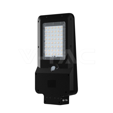 20W LED Соларна Улична Лампа 5400mAh CCT:3IN1 Черно Тяло
