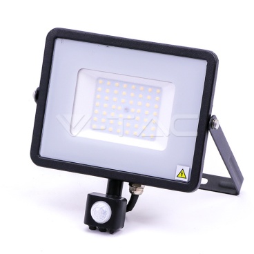 50W LED Прожектор Със Сензор SAMSUNG ЧИП Черно Тяло 3000К - rZ commerce 50W LED Прожектор Със Сензор SAMSUNG ЧИП Черно Тяло 3000К