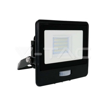 20W LED Прожектор PIR Сензор SAMSUNG ЧИП Черно Тяло 4000К