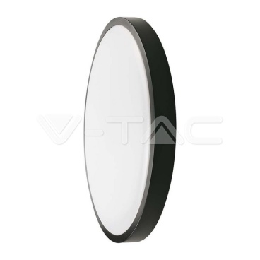 18W LED Плафон Кръг Черна Рамка 3000К IP44 - rZ commerce 18W LED Плафон Кръг Черна Рамка 3000К IP44