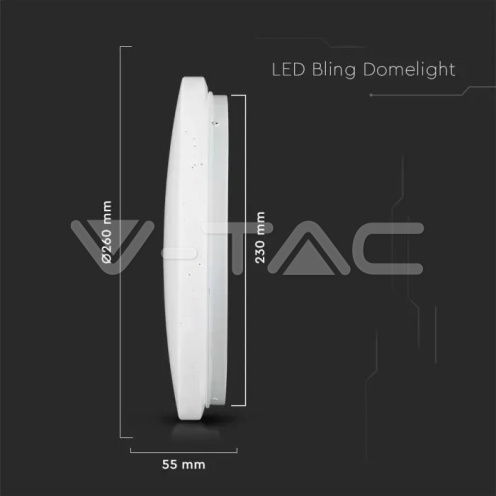 12W LED Плафон Звезди Ф300 3в1 Сменяем Спектър - изглед 6 - rZ commerce 12W LED Плафон Звезди Ф300 3в1 Сменяем Спектър - изглед 6