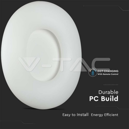 80W Пендел/Плафон Кръг 3 Цветен D:750*H:120 Димиращ Бял - изглед 10