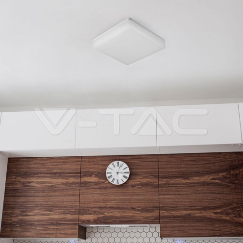 15W LED Плаофн SAMSUNG CHIP Frameless Квадрат 3000K IP44 120LM/W - изглед 2