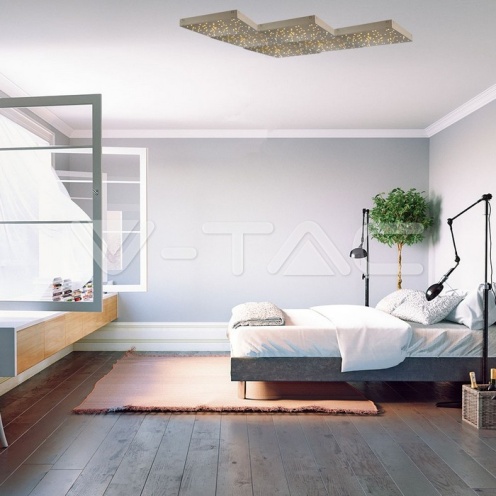 8W LED Таванна Лампа 3 Цветна Златно Тяло - изглед 2 - rZ commerce 8W LED Таванна Лампа 3 Цветна Златно Тяло - изглед 2