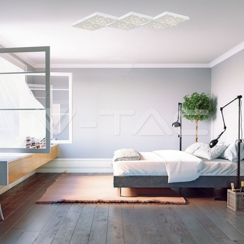 8W LED Таванна Лампа 3 Цветна Бяло Тяло - изглед 2 - rZ commerce 8W LED Таванна Лампа 3 Цветна Бяло Тяло - изглед 2