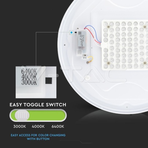 24W LED Плафон Звезди Ф300 3в1 Сменяем Спектър - изглед 3 - rZ commerce 24W LED Плафон Звезди Ф300 3в1 Сменяем Спектър - изглед 3