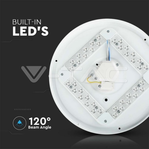 18W LED Плафон Звезди Ф300 3в1 Сменяем Спектър - изглед 13