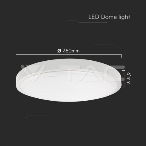36W LED Плафон SAMSUNG Чип 6500K Кръг Бяла Рамка IP44 - изглед 6 - rZ commerce 36W LED Плафон SAMSUNG Чип 6500K Кръг Бяла Рамка IP44 - изглед 6