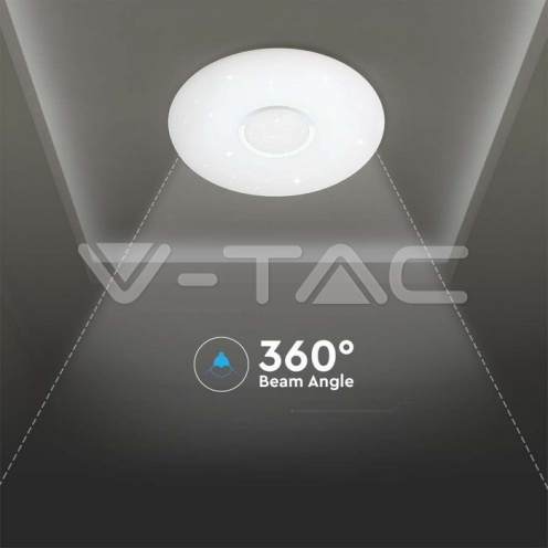 40W LED Плафон С Дистанционно 3в1 Шайба Ф350 - изглед 4