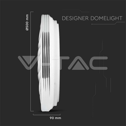 30W - 60W- 30W LED Плафон С Дистанционно Сменяем Сп. Вълни - изглед 4