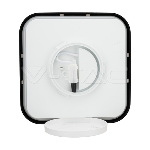 36W LED Плафон Сензор SAMSUNG Чип 4000K Квадрат Черна Рамка IP44 - изглед 1 - rZ commerce 36W LED Плафон Сензор SAMSUNG Чип 4000K Квадрат Черна Рамка IP44 - изглед 1