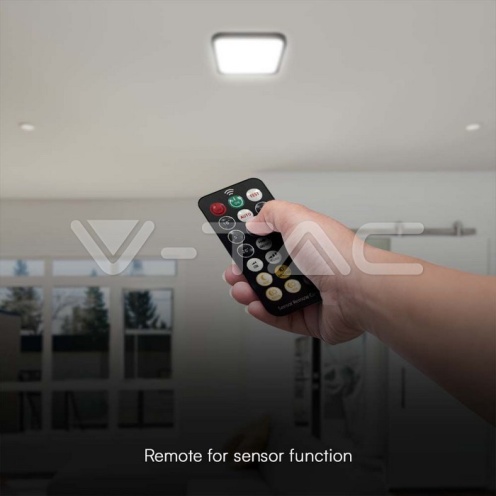 36W LED Плафон Сензор SAMSUNG Чип 4000K Квадрат Черна Рамка IP44 - изглед 5 - rZ commerce 36W LED Плафон Сензор SAMSUNG Чип 4000K Квадрат Черна Рамка IP44 - изглед 5