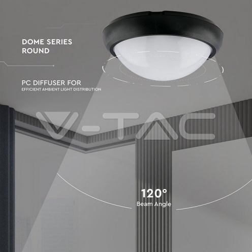 12W Плафониера Черно Тяло 3000К IP65 - изглед 14 - rZ commerce 12W Плафониера Черно Тяло 3000К IP65 - изглед 14