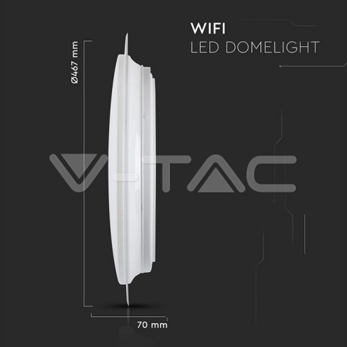 LED Плафониета - 40W SMART Ф350 Звезди Топла + Студена Светлина - изглед 2 - rZ commerce LED Плафониета - 40W SMART Ф350 Звезди Топла + Студена Светлина - изглед 2