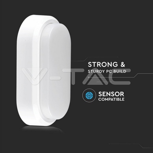 8W Плафониера Овал Бяло Тяло 3000К IP54 - изглед 11 - rZ commerce 8W Плафониера Овал Бяло Тяло 3000К IP54 - изглед 11