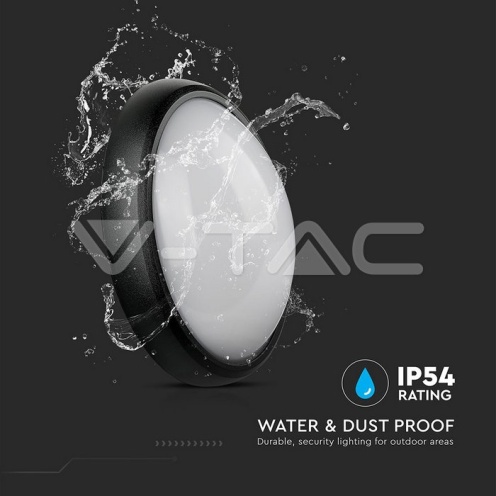 12W LED Овално Тяло Външен Монтаж Черно Тяло IP54 6000K - изглед 11 - rZ commerce 12W LED Овално Тяло Външен Монтаж Черно Тяло IP54 6000K - изглед 11