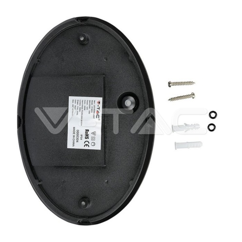 12W LED Овално Тяло Външен Монтаж Черно Тяло IP54 6000K - изглед 10 - rZ commerce 12W LED Овално Тяло Външен Монтаж Черно Тяло IP54 6000K - изглед 10