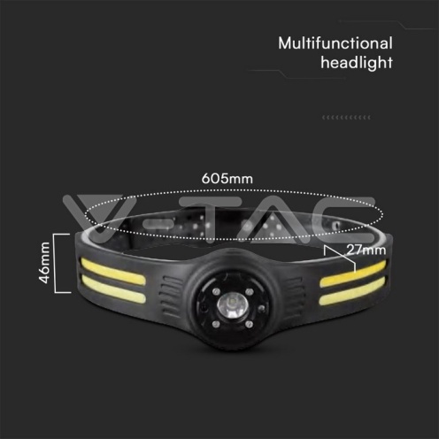 3W SMD + 5W COB Силиконов Челник IP44 - изглед 2 - rZ commerce 3W SMD + 5W COB Силиконов Челник IP44 - изглед 2
