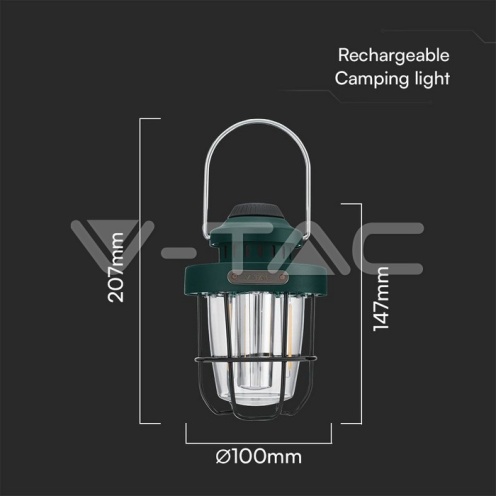 3W SMD LED Лампа За Къмпинг Презаредима Димираща IP44 - изглед 7 - rZ commerce 3W SMD LED Лампа За Къмпинг Презаредима Димираща IP44 - изглед 7