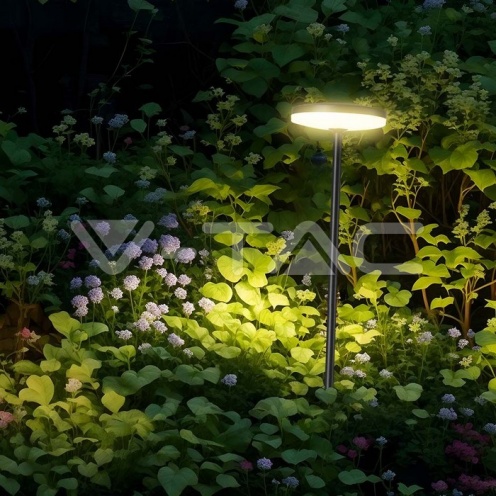 12W LED Градинско Колче D150xH800 3000K Антрацит IP65 - изглед 3