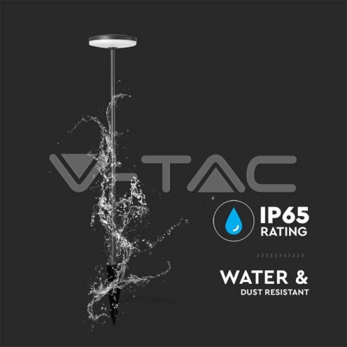 12W LED Градинско Колче D150xH800 3000K Антрацит IP65 - изглед 6