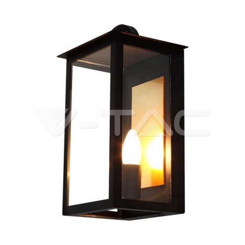 E14 Outdoor Lamp Holder (W200*D168*H350мм) Черно Тяло IP65 - изглед 2