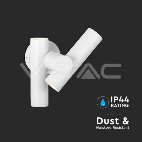 2x2.6W Стенен Спот Бял 3000К IP44 - изглед 7 - rZ commerce 2x2.6W Стенен Спот Бял 3000К IP44 - изглед 7