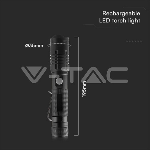 10W SMD LED Презаредимо Фенерче IP44 1000lm - изглед 2 - rZ commerce 10W SMD LED Презаредимо Фенерче IP44 1000lm - изглед 2