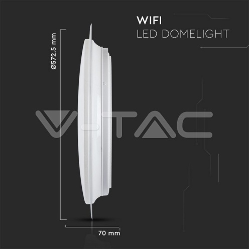 LED Плафониета - 60W SMART Ф450 Звезди Топла + Студена Светлина - изглед 2 - rZ commerce LED Плафониета - 60W SMART Ф450 Звезди Топла + Студена Светлина - изглед 2