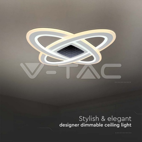130W LED Осветител За Таван 13600lm CCT: 3000K+6000K Димираща + Дистанционно - изглед 4