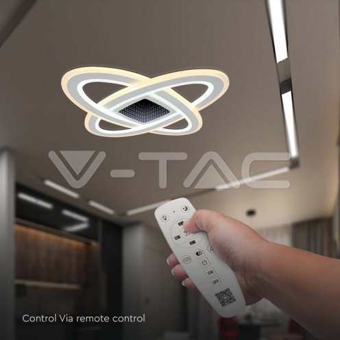 130W LED Осветител За Таван 13600lm CCT: 3000K+6000K Димираща + Дистанционно - изглед 6