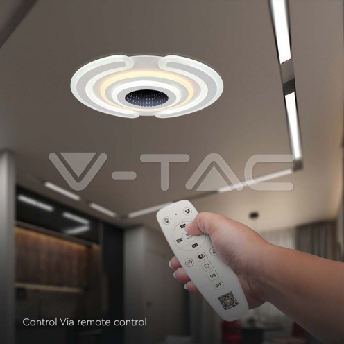 95W LED Осветител За Таван (52*5CM)3000K+6000K Димираща + Дистанционно - изглед 5 - rZ commerce 95W LED Осветител За Таван (52*5CM)3000K+6000K Димираща + Дистанционно - изглед 5