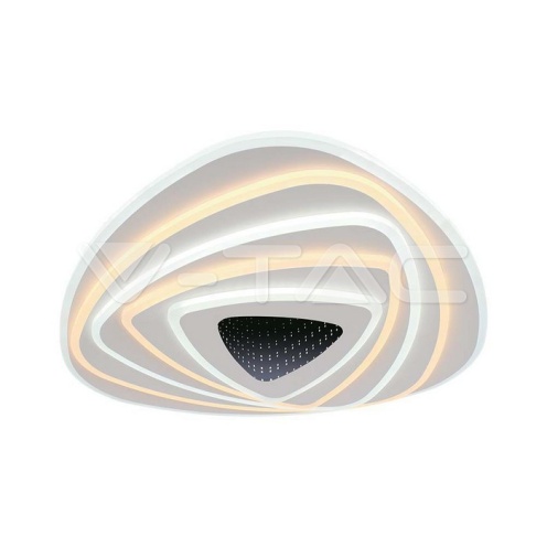 120W LED Осветител За Таван (51*50*7CM) CCT: 3000K+6000K Димираща + Дистанционно - изглед 1