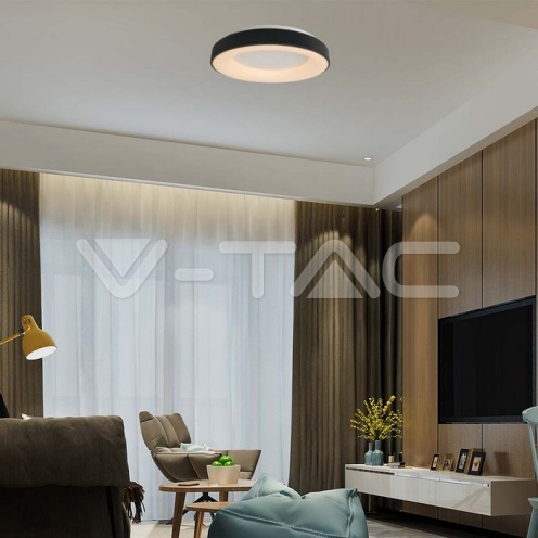 LED Осветител за таван 49W 60*9CM Черно Тяло 3000K 5220LM - изглед 7 - rZ commerce LED Осветител за таван 49W 60*9CM Черно Тяло 3000K 5220LM - изглед 7