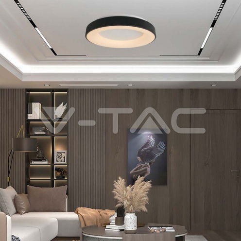 LED Осветител за таван 49W 60*9CM Черно Тяло 3000K 5220LM - изглед 6 - rZ commerce LED Осветител за таван 49W 60*9CM Черно Тяло 3000K 5220LM - изглед 6