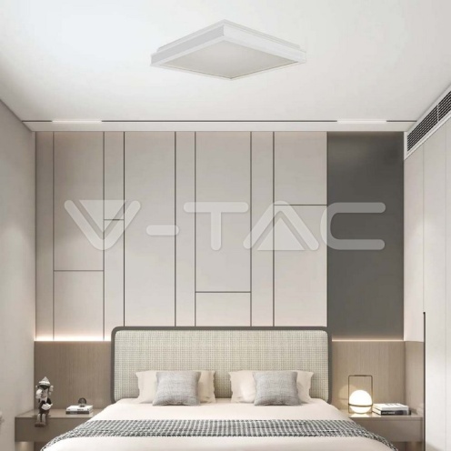 LED Осветител 24W Квадрат за Таван Бяла Рамка 4000K - изглед 5 - rZ commerce LED Осветител 24W Квадрат за Таван Бяла Рамка 4000K - изглед 5