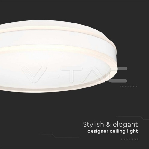 LED Осветител 24W Кръг за Таван Бяла Рамка 4000K - изглед 3 - rZ commerce LED Осветител 24W Кръг за Таван Бяла Рамка 4000K - изглед 3