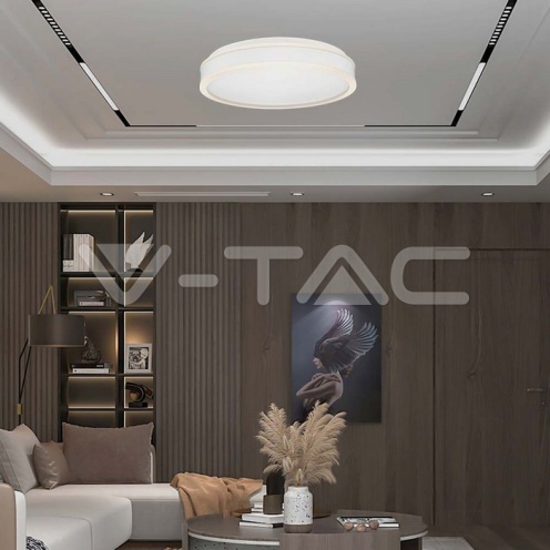 LED Осветител 24W Кръг за Таван Бяла Рамка 4000K - изглед 5 - rZ commerce LED Осветител 24W Кръг за Таван Бяла Рамка 4000K - изглед 5