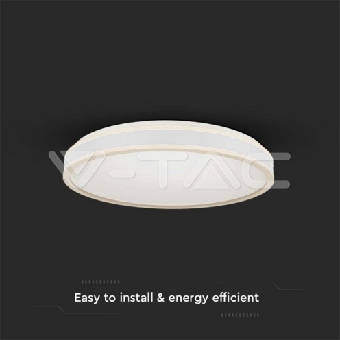 LED Осветител 18W Кръг За Таван Бяла Рамка 4000K Димиращ - изглед 2