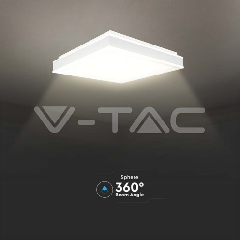 LED Осветител 38W Плафон 4000K Квадрат Бяла Рамка - изглед 4 - rZ commerce LED Осветител 38W Плафон 4000K Квадрат Бяла Рамка - изглед 4